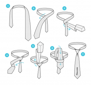 Как правильно вязать галстук пошагово