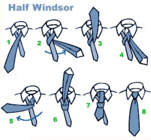 Как завязать узел Half-Windsor