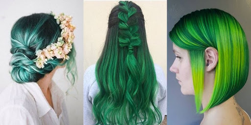 Зеленые волосы – это модно